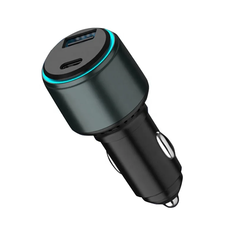 car charger A + C + C dual-way atmosphere light super fast charge 95W